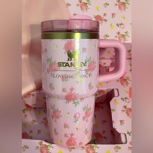 Stanley Love Shack Fancy: Ibiza Sunset print 20 oz. Tumbler with Handle.